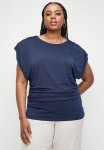 Edit Extended Sleeve Plus Tee - Navy