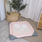 Playmat Daisy Dusty Pink Daisy With Leaves Minimalistic Set