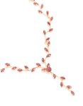 Goldair Gold Red Cubic Zirconia Vine Y-necklace