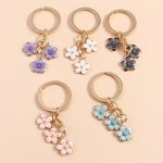 Sakura Keychain: Delicate Alloy Flowers For Valentine's Day - Perfect For Your Lady's Accessories