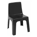 Chair Plastic Jolly Black Recycled 350MM
