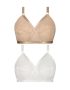 Lace Total Support Dd+ Non-wire Bras 2 Pack