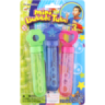 Rainbow Bubbles Flower Star & Heart MINI Bubble Tube Set 3-PACK