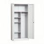 Steel Swing Door Inner Handle Wardrobe Storage Cabinet - White