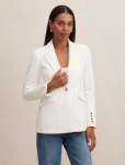 Trixie Gold Button Blazer - 18 Porcelain