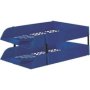 Desk Letter Trays Retail Packs With 2 Trays Including Risers Blue