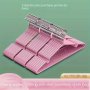10pcs Stainless Steel Standard Hangers Non-slip Space Saving Clothes Hanging Rack With Notches For Home And Dorm Use - Durable Anti-Deformation Hanger Set