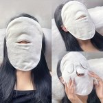 1 2PC Hot Compress Face Towel Masks Reusable Facial Steamer Towel For Hot Cold Skin Care Moisturizing Face Steamer Beauty Facial