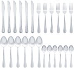 No Brand 24-SILVER Stainless Steel Cutlery Set