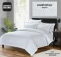 Simon Baker 300 Tc Hampstead Egyptian Giza Cotton Luxury Jacquard Duvet Cover Set - White Various Sizes - White / Double XL