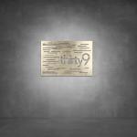 House Number D05 - 300 X 500 Matt White Cool White