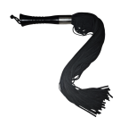 Equestrian Whip Flogger Genuine Leather With Bovine Suede Strands