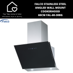 Falco Stainless Steel Angled Wall Mount Cookerhood - 60CM FAL-60-30BG