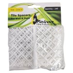 Falcon Plastic Tile Spacers 2MM White 240 Piece