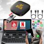 Wireless Carplay & Android Auto Dongle Converts Wired To Wireless Carplay Wireless Carplay Ai Box Support Netflix Youtube Mirroring Tf Card And USB Ma