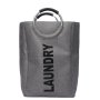 Laundry Basket With Alu Handles Grey 50L