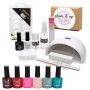 Uv/led Glam Gel Nail Polish Starter Kit + Full Coverage 96 Stiletto Tips C