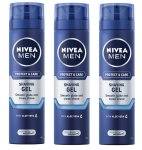 Nivea Men - Protect & Care Shaving Gel - Smooth Glide 3 X 200ML