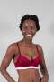 Ladies Lace Bra - Burgandy - 30B