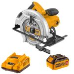 Ingco - Li-ion Circular Saw 20V With 4.0AH Battery And Charger