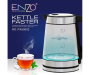 Enzo ITA-50002 Glass Stainless Steel Blue 1.7L LED Electric Kettle