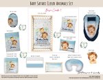 Cot Duvet Bedding Baby Safari Cloud Animals Set
