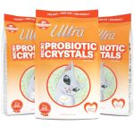 New Ultra Probiotic Micro Crystals Premium Cat Litter - 99.9% Dust Free Soft On Paws Fragrance Free - 15 Lbs. Total 3PK Of 5