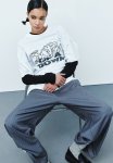 Oversized Printed T-Shirt - White system Of A Down