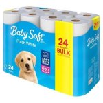 Baby Soft 2PLY Fresh White Toilet Paper 24 Pack