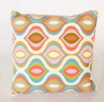 Pink Multi Color Embroidered Cushion & Inner 50X50CM