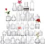 36 Piece - Vintage Glass MINI Vase Set For Decor