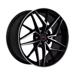 19" A-line Chicago 5 100 Black Machine Face Flow Forminging Alloy Wheels - Autostyle Motorsport South Africa