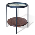 Fluted Glass Side Table