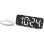 Loud Digital Alarm Clock With Bed Shaker For Heavy Sleepers
