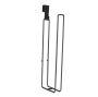 No-drill Over Door Toilet Paper Holder - Black Steel