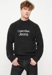 Calvin Klein Disrupted Lacquer Logo Sweater - Black