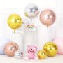 12pcs 4D Round Balloons 360 Degree 4D Golden Silvery Ball Foil Balloons Suitable For Graduation Holiday Gathering Birthday New Year Party Decoration Wedding Prom