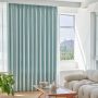 Readymade Blackout Bedroom Eyelet Curtain- Sea Blue W150CM X H 230CM.