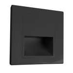 Damien Polycarbonate LED Step Light Black White - White