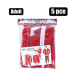 Xmas Dress Up Santa Claus Suit 5PC