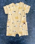 Keedo Yellow Seagulls Romper 0 3M
