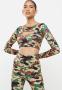 Sissy Boy Sport: Camo Printed Long Sleeve Crop - Camo