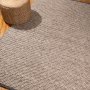 Wool Carpet Sahara - Grey & Brown Weave