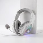 Redragon Over-ear Pandora USB Rgb Gaming Headset White - Bios Bois