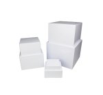 White Plastic Table Risers 6PC