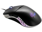 Ducky Mouse Feather Black And White - Huano Blue Switches Pixart Sensor 16000 Dpi.