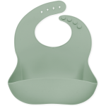 Silicone Bucket Bib - Sage