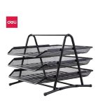 Deli 3-TIER Mesh Trays Black 9181