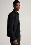 Regular Fit Utility Overshirt - Black