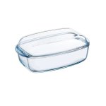 Pyrex Glass Rectangular Casserole With Lid 4.5LT